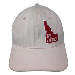 No Vacancy Idaho Snapback Trucker Hat Pink OS Adjustable Arcadian Outfitters